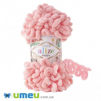Пряжа Alize Puffy 100 г, 9,2 м, Рожева 638 (YAR-043817)
