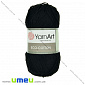 Пряжа YarnArt Eco-cotton 100 г, 220 м, Чорна 761 (YAR-025216)