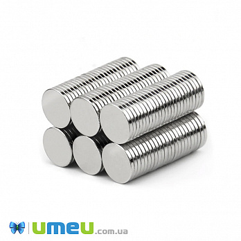 Магнит неодимовый для брошей Круглый, 8х0,9 мм (OSN-039328)