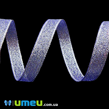 Стрічка парчева, 6 мм, Синя (LEN-001548)