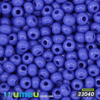 Бісер чеський 6/0, №33040, Синій, Натуральний (BIS-050496)