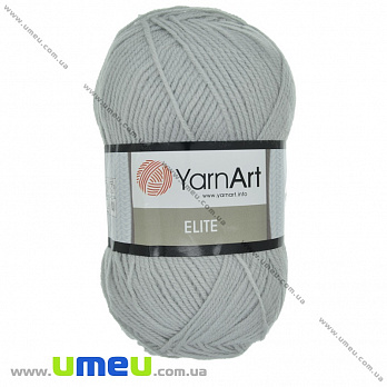 Пряжа YarnArt Elite 100 г, 300 м, Сіра 855 (YAR-034921)