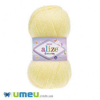 Пряжа Alize Sekerim Bebe 100 г, 320 м, Желтая светлая 13 (YAR-047040)
