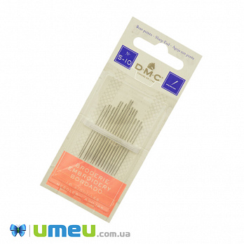 Набор вышивальных иголок DMC (Франция) №5-10 с острым кончиком, 16 шт (UPK-042210)