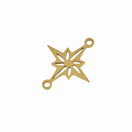 Коннектор из нерж. стали Звезда, 18х15 мм, Золото (STL-061414)
