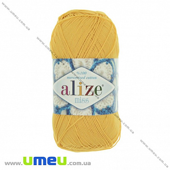 Пряжа Alize Miss 50 г, 280 м, Желтая 216 (YAR-025109)