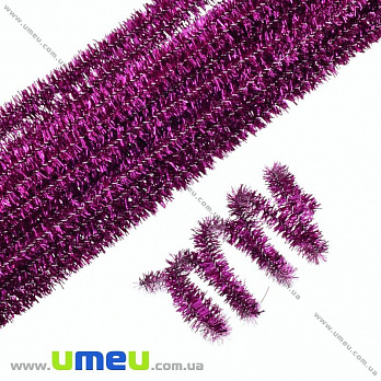 Синельная проволока, Малиновая блестящая, 30 см (DIF-030546)