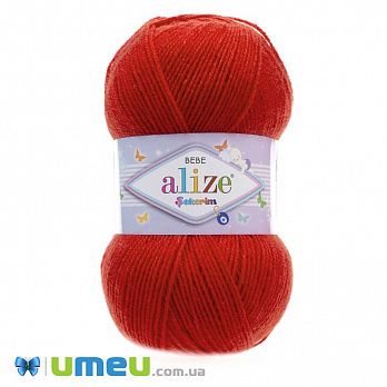 Пряжа Alize Sekerim Bebe 100 г, 320 м, Красная 56 (YAR-047048)
