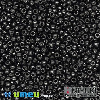 Бисер японский Miyuki круглый RR 8/0 №401, Черный (BIS-045940)