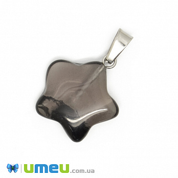 Подвеска Звезда, Натур. камень Агат, 23х20 мм (POD-043128)