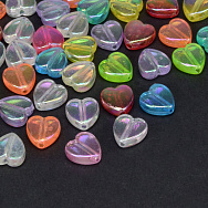 Бусины акриловые Сердце, 8,5х8,5 мм, Микс АВ (BUS-028839)