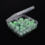 Набір пластикових намистин в органайзері, 8-16 мм, М'ятний (BUS-051099)