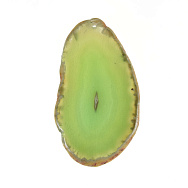 Срез Агата, Зеленый, 74х42 мм (POD-022102)