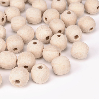 Бусина деревянная 13 мм, Круглая, Бук (BUS-057689)