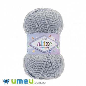 Пряжа Alize Sekerim Bebe 100 г, 320 м, Серая 344 (YAR-048087)