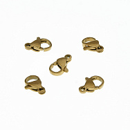 Замки-карабіни з нержавіючої сталі, 11х7 мм, Золото (STL-057070)