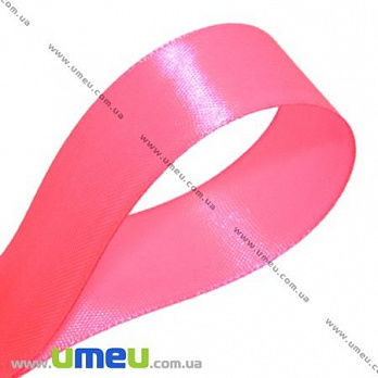 Атласная лента, 25 мм, Розовая (LEN-017595)