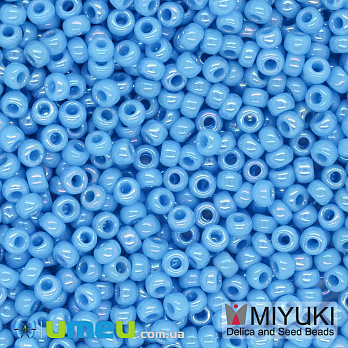 Бисер японский Miyuki круглый RR 10/0 №482, Голубой (BIS-047542)
