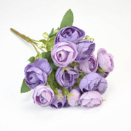 Букет півоній з гіпсофілою, 32 см, Бузковий (DIF-057589)