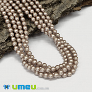 Бусины Swarovski 5810 Powder Almond Pearl 305, 6 мм (BUS-041417)