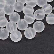 Намистини для сумок ОПТ, Акрилові матові, Круглі, 10 мм, Білі (BUS-059790)