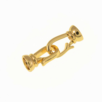 Застёжка, 23х7 мм, Латунь с покрытием 18 kt (ZAM-060877)