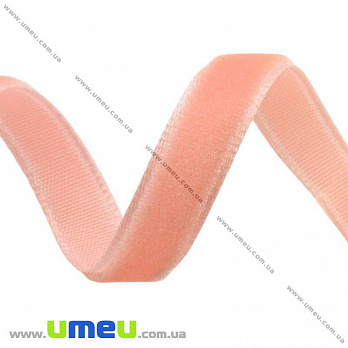 Лента бархатная, 10 мм, Персиковая (LEN-016631)