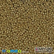 Бісер японський Miyuki круглий RR 15/0 №4202, Duracoat Galvanized, Золотистий (BIS-045876)