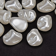 Намистини пластикові, Імітація барокових перлів, 16,5х13х10 мм, Молочні (BUS-059867)