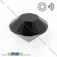 Стрази скляні конусні SS10 (2,8 мм), Чорні (STR-009717)