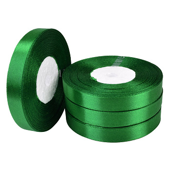 Атласная лента, 10 мм, Зеленая (LEN-052760)