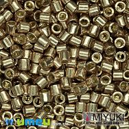 Бисер японский Miyuki Delica 8/0 DBL1834, Duracoat Galvanized, Шампань (BIS-045899)