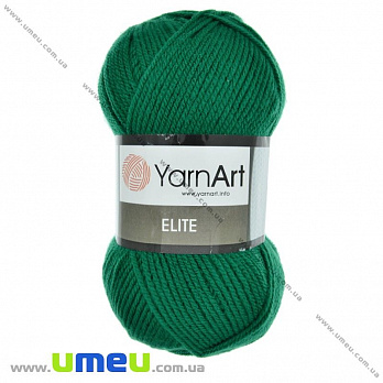 Пряжа YarnArt Elite 100 г, 300 м, Зелена 846 (YAR-025382)