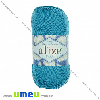 Пряжа Alize Miss 50 г, 280 м, Бирюзовая 16 (YAR-025120)