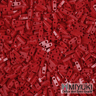 Бисер японский Miyuki QUARTER TILA №408, 5х1,2 мм, Красный (BIS-053270)
