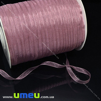 Лента из органзы, 6 мм, Розовая (LEN-015778)