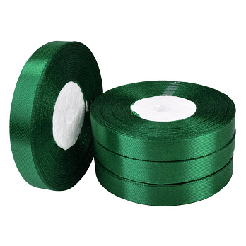 Атласна стрічка, 10 мм, Зелена (LEN-057028)