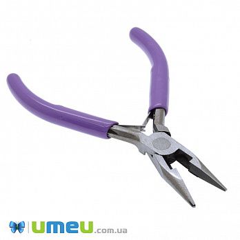 Інструмент Тонкогубці з кусачками, Фіолетовий, 12,5 см (INS-048687)