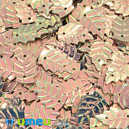 Паєтки Індія листочки, 15х10 мм, Бежеві (PAI-037890)