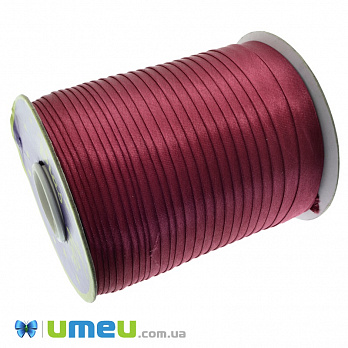 Атласная косая бейка, 15 мм, Красно-малиновая (LEN-037775)