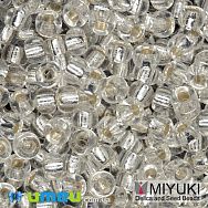 Бисер японский Miyuki круглый RR 6/0 №1, Серебристый (BIS-045997)