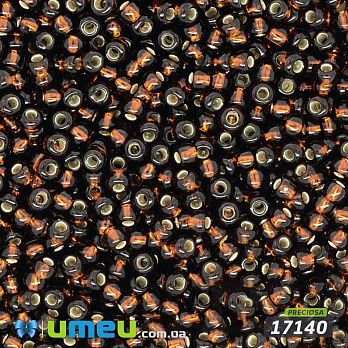 Бисер чешский №315/17140, Коричневый темный, Блестящий, 10/0 (BIS-005785)