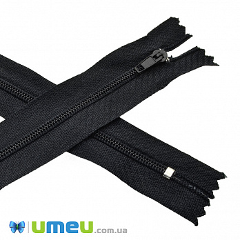 Молния спиральная неразъемная, 18 см, Тип 3, Черная (ZIP-045102)