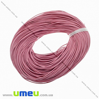Кожаный шнур, 2 мм, Розовый (LEN-013993)