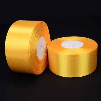 Атласна стрічка, 40 мм, Помаранчева (LEN-055747)