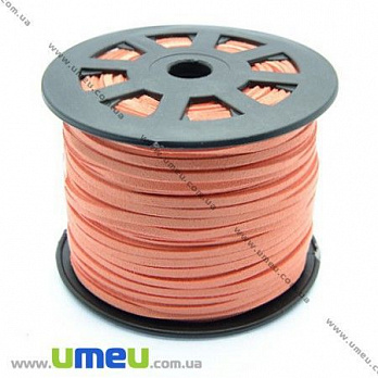 Замшевий шнур, 3 мм, Помаранчевий (LEN-007815)