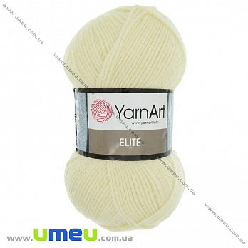 Пряжа YarnArt Elite 100 г, 300 м, Молочна 226 (YAR-023265)