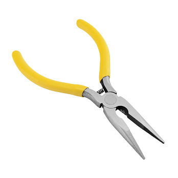 Инструмент Тонкогубцы с кусачками, Желтый, 13 см (INS-053509)