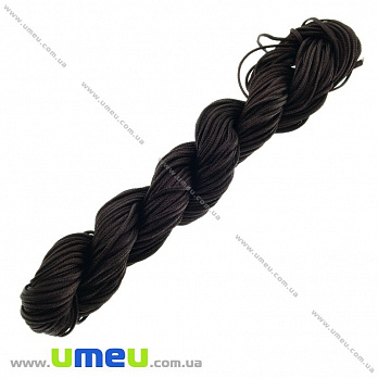 Нейлоновий шнур, 1 мм, Коричневий темний (LEN-021932)