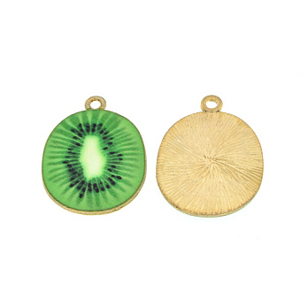 Підвіска метал. Ківі, 27х20 мм, Золото (POD-054718)